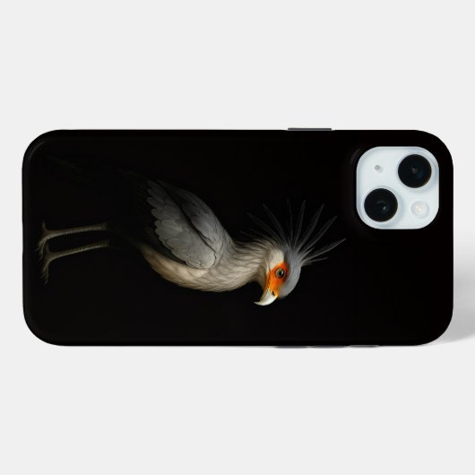 Black 4 Luxe, Exotic Secretarybird Case-Mate iPhone Case (Achterkant (horizontaal))