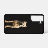 Black 4 Luxe  Galaxy S21 Case, Bold Dogo Argentino Samsung Galaxy Hoesje (Achterkant horizontaal)