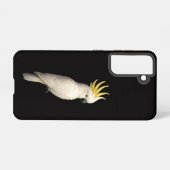 Black 4 Luxe Galaxy S21 Case, Crested Cockatoo Samsung Galaxy Hoesje (Achterkant horizontaal)