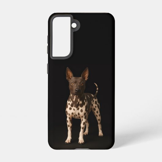Black 4 Luxe  Galaxy S21 Case, Hairless Terrier Samsung Galaxy Hoesje (Achterkant)