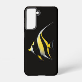 Black 4 Luxe Galaxy S21 Case, Moorish Idol Fish Samsung Galaxy Hoesje