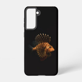 Black 4 Luxe  Galaxy S21 Case, Red Lionfish Samsung Galaxy Hoesje