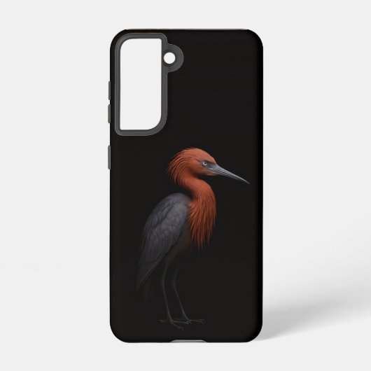 Black 4 Luxe  Galaxy S21 Case, Reddish Egret Samsung Galaxy Hoesje (Achterkant)
