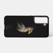 Black 4 Luxe  Galaxy S21 Case, Secretarybird Samsung Galaxy Hoesje (Achterkant horizontaal)