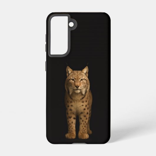 Black 4 Luxe  Galaxy S21 Case, Silent Lynx Samsung Galaxy Hoesje (Achterkant)