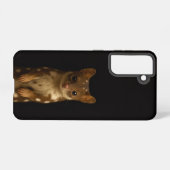 Black 4 Luxe Galaxy S21 Case, Sweet Quoll Samsung Galaxy Hoesje (Achterkant horizontaal)