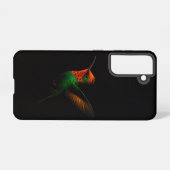 Black 4 Luxe Galaxy S21 Case, Tufted Coquette Samsung Galaxy Hoesje (Achterkant horizontaal)