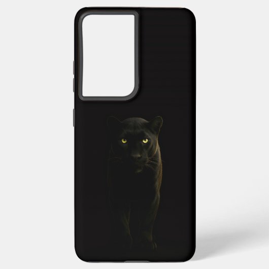 Black 4 Luxe Galaxy S21 Ultra, Black Panther Samsung Galaxy Hoesje (Achterkant)