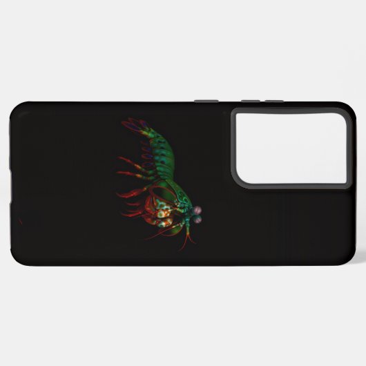 Black 4 Luxe Galaxy S21 Ultra, Mantis Shrimp Samsung Galaxy Hoesje (Linkerkant)