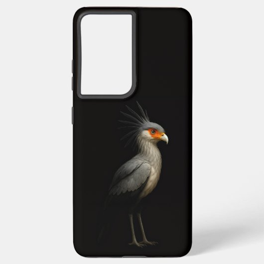 Black 4 Luxe Galaxy S21 Ultra, Secretarybird Samsung Galaxy Hoesje (Achterkant)