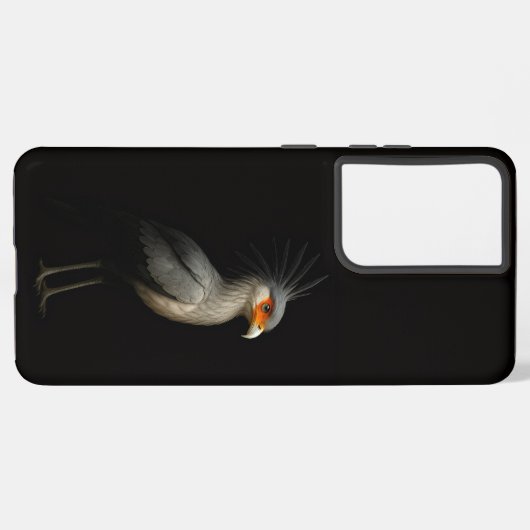 Black 4 Luxe Galaxy S21 Ultra, Secretarybird Samsung Galaxy Hoesje (Linkerkant)