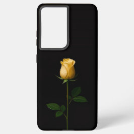 Black 4 Luxe Galaxy S21 Ultra, Sunlit Yellow Rose Samsung Galaxy Hoesje