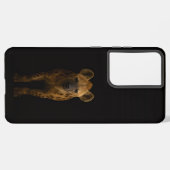 Black 4 Luxe Galaxy S21 Ultra, Wild Spotted Hyena Samsung Galaxy Hoesje (Linkerkant)