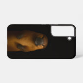 Black 4 Luxe Galaxy S22 Case, Elegant Platypus Samsung Galaxy Hoesje (Achterkant horizontaal)