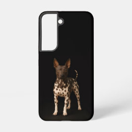 Black 4 Luxe Galaxy S22 Case, Hairless Terrier Samsung Galaxy Hoesje