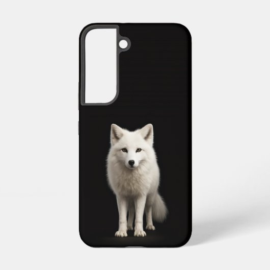 Black 4 Luxe Galaxy S22 Case, Ivory Arctic Fox Samsung Galaxy Hoesje (Achterkant)