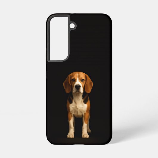 Black 4 Luxe Galaxy S22 Case, Kind Beagle Samsung Galaxy Hoesje (Achterkant)