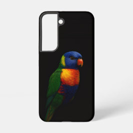 Black 4 Luxe Galaxy S22 Case, Lorikeet Parrot Samsung Galaxy Hoesje