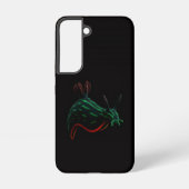 Black 4 Luxe Galaxy S22 Case, Neon Sea Slug Samsung Galaxy Hoesje (Achterkant)