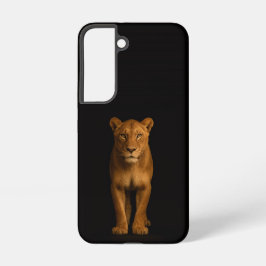 Black 4 Luxe Galaxy S22 Case, Noble Lioness Samsung Galaxy Hoesje