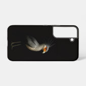 Black 4 Luxe Galaxy S22 Case, Secretarybird Samsung Galaxy Hoesje (Achterkant horizontaal)