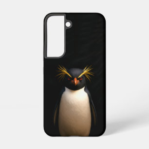 Black 4 Luxe Galaxy S22 Hoesje, Rockhopper Penguin Samsung Galaxy Hoesje