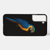 Black 4 Luxe Galaxy S22 Plus, Blue Yellow Macaw Samsung Galaxy Hoesje (Achterkant horizontaal)