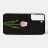 Black 4 Luxe Galaxy S22 Plus, Blush Pink Tulip Samsung Galaxy Hoesje (Achterkant horizontaal)