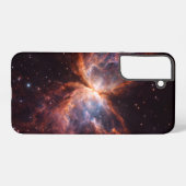 Black 4 Luxe Galaxy S22 Plus, Butterfly Nebula Samsung Galaxy Hoesje (Achterkant horizontaal)