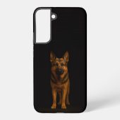 Black 4 Luxe Galaxy S22 Plus, German Shepherd Samsung Galaxy Hoesje (Achterkant)