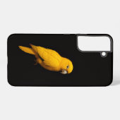Black 4 Luxe Galaxy S22 Plus, Golden Parakeet Samsung Galaxy Hoesje (Achterkant horizontaal)