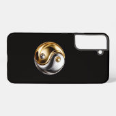 Black 4 Luxe Galaxy S22 Plus, Harmony Yin Yang Samsung Galaxy Hoesje (Achterkant horizontaal)