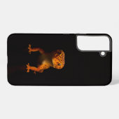 Black 4 Luxe Galaxy S22 Plus, Leopard Gecko Samsung Galaxy Hoesje (Achterkant horizontaal)
