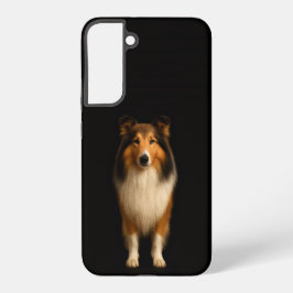 Black 4 Luxe Galaxy S22 Plus, Loyal Collie Dog Samsung Galaxy Hoesje