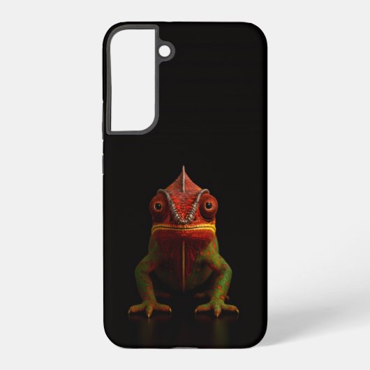 Black 4 Luxe Galaxy S22 Plus, Panther Chameleon Samsung Galaxy Hoesje (Achterkant)