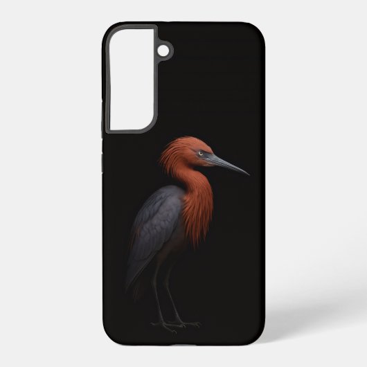 Black 4 Luxe Galaxy S22 Plus, Reddish Egret Samsung Galaxy Hoesje (Achterkant)