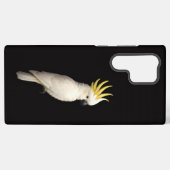 Black 4 Luxe Galaxy S22 Ultra, Crested Cockatoo Samsung Galaxy Hoesje (Achterkant horizontaal)