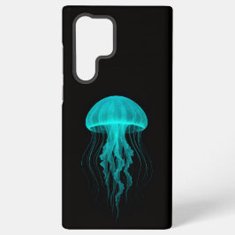 Black 4 Luxe Galaxy S22 Ultra, Green Jellyfish Samsung Galaxy Hoesje
