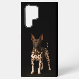 Black 4 Luxe Galaxy S22 Ultra, Hairless Terrier Samsung Galaxy Hoesje
