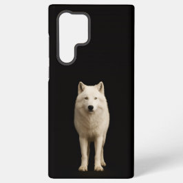 Black 4 Luxe Galaxy S22 Ultra, Ivory Arctic Wolf Samsung Galaxy Hoesje