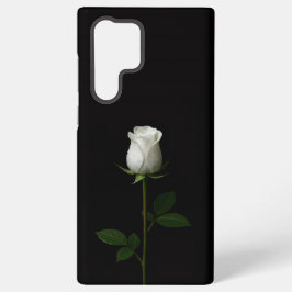 Black 4 Luxe Galaxy S22 Ultra, Pure White Rose Samsung Galaxy Hoesje