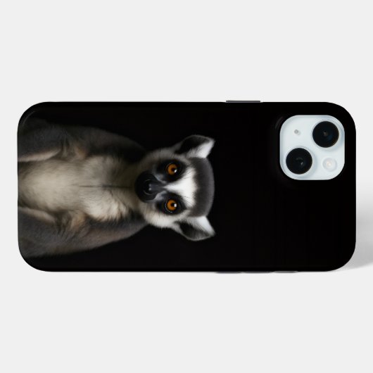 Black 4 Luxe, Gentle Lemur iPhone 15 Plus Case-Mate iPhone Case (Achterkant (horizontaal))