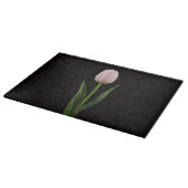 Black 4 Luxe Glass board Blush Pink Tulip Snijplank (Hoek)