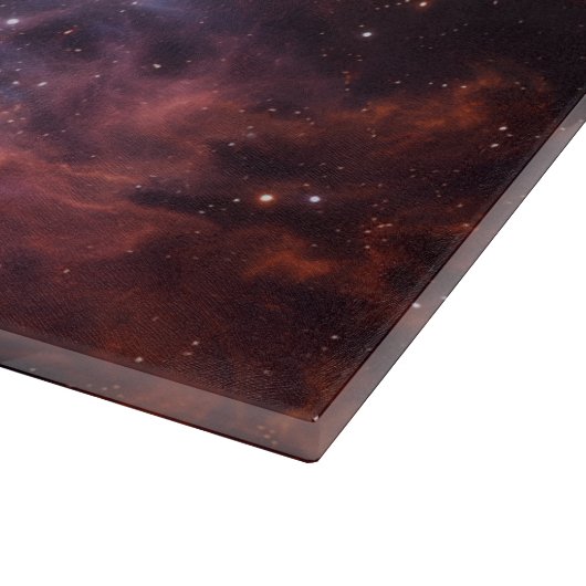 Black 4 Luxe Glass board Butterfly Nebula Snijplank (Hoek)