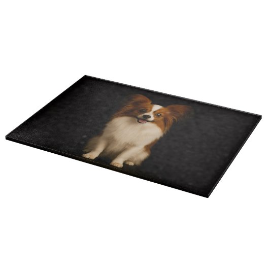 Black 4 Luxe Glass board Refined Papillon Snijplank (Hoek)