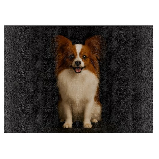 Black 4 Luxe Glass board Refined Papillon Snijplank (Voorkant)