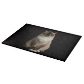 Black 4 Luxe Glass cutting board Birmanese Cat Snijplank (Hoek)