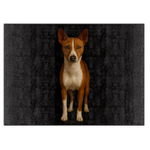 Black 4 Luxe Glass cutting board Classy Basenji