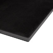 Black 4 Luxe Glass cutting board Classy Basenji Snijplank (Hoek)