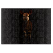 Black 4 Luxe Glass cutting board Forest Okapi Snijplank (Voorkant)